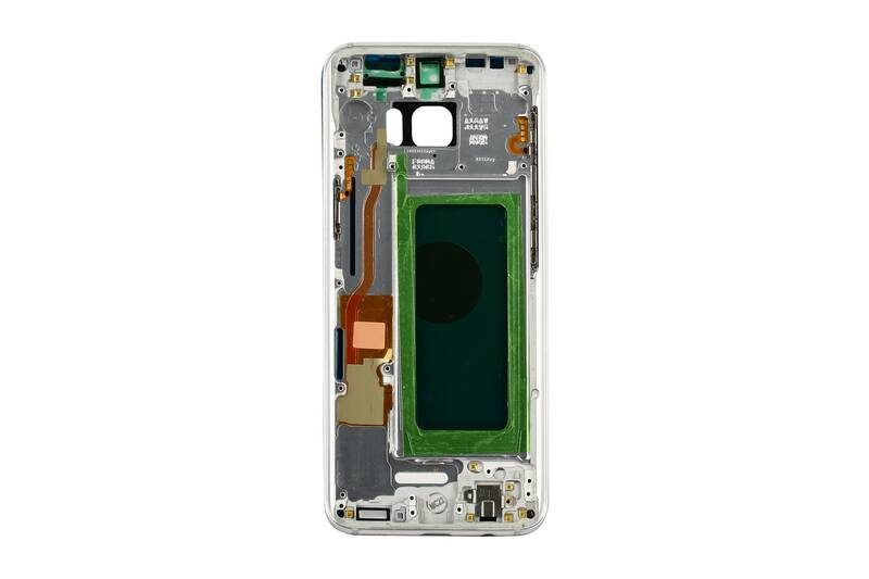 Samsung Uyumlu Galaxy S8 G950 Kasa Kapak Gümüş Çıtalı