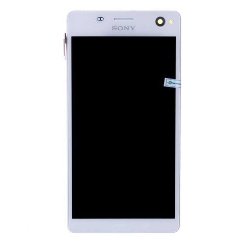 Sony Xperia C4 Lcd Ekran Dokunmatik Beyaz Çıtalı - Thumbnail