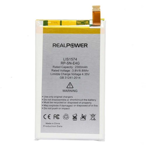 RealPower Sony Xperia E4g E2003 Yüksek Kapasiteli Batarya Pil 2300mah - Thumbnail