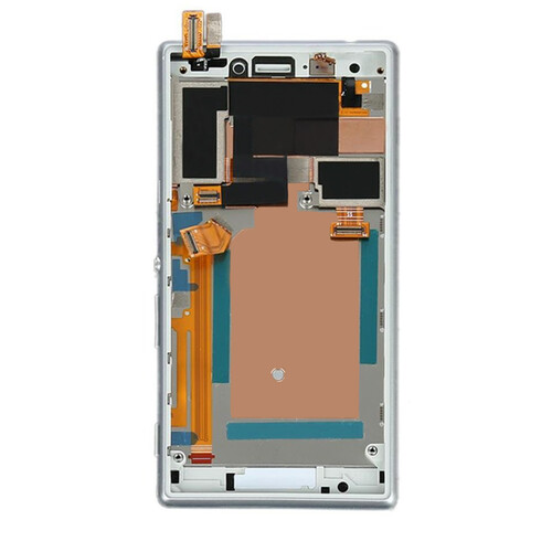 Sony Xperia M2 Lcd Ekran Dokunmatik Beyaz Çıtalı - Thumbnail