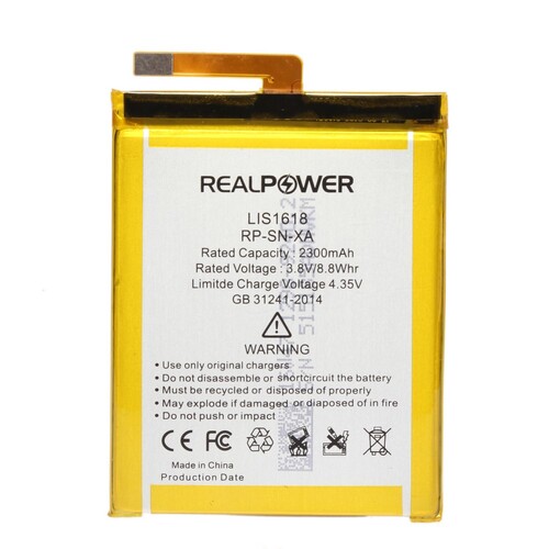 Realpower Sony Xperia Xa Uyumlu Yüksek Kapasiteli Batarya Pil 2300mah - Thumbnail