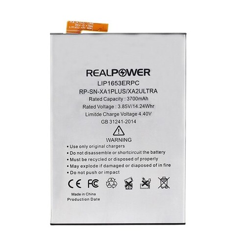 RealPower Sony Xperia Xa1 Plus Yüksek Kapasiteli Batarya Pil - Thumbnail