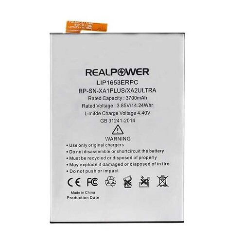 RealPower Sony Xperia Xa2 Ultra Yüksek Kapasiteli Batarya Pil 3700mah - Thumbnail