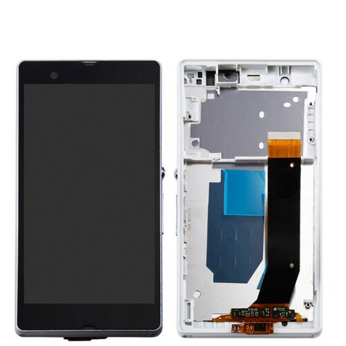 Sony Xperia Z Lt36 Lcd Ekran Dokunmatik Beyaz Çıtalı - Thumbnail