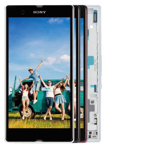 Sony Xperia Z Lt36 Lcd Ekran Dokunmatik Mor Çıtalı - Thumbnail