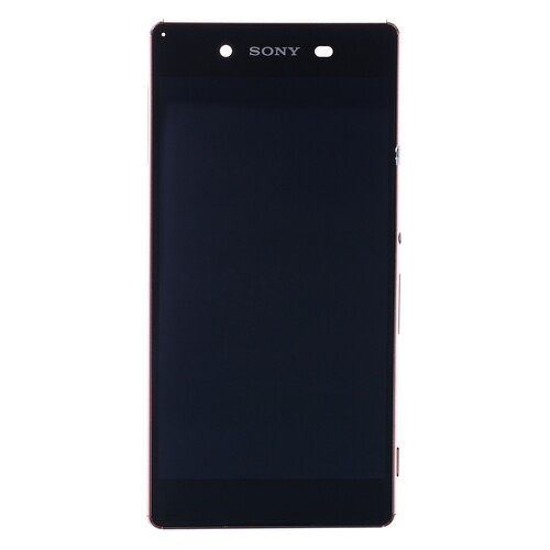Sony Xperia Z4 Z3 Plus Uyumlu Lcd Ekran Dokunmatik Gold Çıtalı - Thumbnail