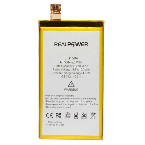 RealPower Sony Xperia Z5 Mini Yüksek Kapasiteli Batarya Pil 2700mah - Thumbnail