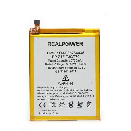 RealPower Turkcell T80 Yüksek Kapasiteli Batarya Pil 2730mah - Thumbnail