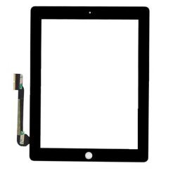 Apple Uyumlu iPad 4 Touch Home Tuşsuz Siyah