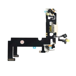 Apple Uyumlu iPhone 12 Mini Şarj Soketli Mikrofon Filmi Flex Beyaz