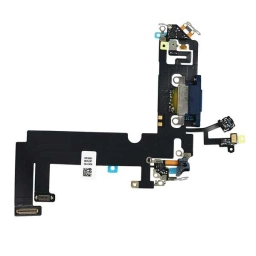 Apple Uyumlu iPhone 12 Mini Şarj Soketli Mikrofon Filmi Flex Mavi