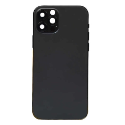 Apple Uyumlu iPhone 12 Pro Kasa Kapak Siyah Dolu