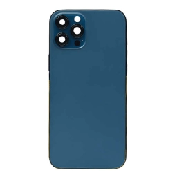 Apple Uyumlu iPhone 12 Pro Max Kasa Kapak Mavi Dolu