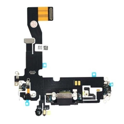 Apple Uyumlu iPhone 12 Pro Şarj Soketli Mikrofon Filmi Flex Siyah