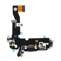 Apple Uyumlu iPhone 12 Şarj Soketli Mikrofon Filmi Flex Siyah