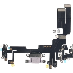Apple Uyumlu iPhone 14 Şarj Soketli Mikrofon Filmi Flex Koyu Mor