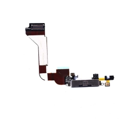 Apple Uyumlu iPhone 4 Şarj Soketli Film Flex Siyah