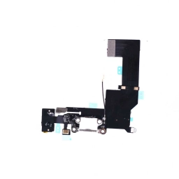 Apple Uyumlu iPhone 5s Kulaklık Soketli Şarj Soketli Film Flex Beyaz