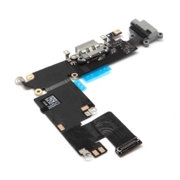 Apple Uyumlu iPhone 6 Plus Kulaklık Soketli Şarj Soketli Film Siyah