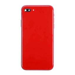 Apple Uyumlu iPhone 8 Plus Kasa Kapak Kırmızı Dolu