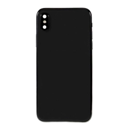 Apple Uyumlu iPhone X Kasa Kapak Siyah Dolu