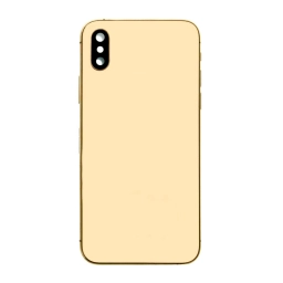 Apple Uyumlu iPhone Xs Kasa Kapak Gold Dolu