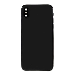 Apple Uyumlu iPhone Xs Kasa Kapak Siyah Dolu