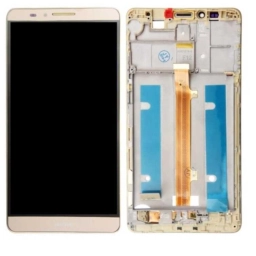 Huawei Uyumlu Mate 7 Lcd Ekran Gold Çıtalı