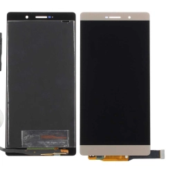 Huawei Uyumlu P8 Max Lcd Ekran Gold Çıtasız