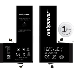 RealPower Apple Uyumlu iPhone 11 Pro Yüksek Kapasiteli Batarya 3046mah
