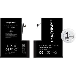 RealPower Apple Uyumlu iPhone 12 Pro Max Yüksek Kapasiteli Batarya 3687mah