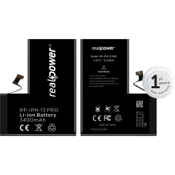 RealPower Apple Uyumlu iPhone 13 Pro Yüksek Kapasiteli Batarya 3095mah