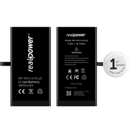 RealPower Apple Uyumlu iPhone 14 Plus Yüksek Kapasiteli Batarya