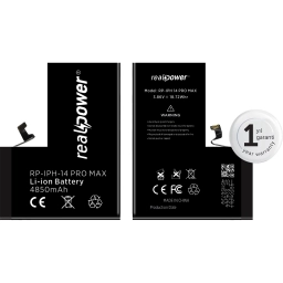 RealPower Apple Uyumlu iPhone 14 Pro Max Yüksek Kapasiteli Batarya