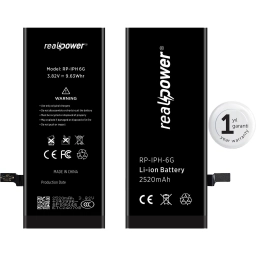 RealPower Apple Uyumlu iPhone 6 Yüksek Kapasiteli Batarya 2300mah