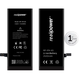 RealPower Apple Uyumlu iPhone 6s Yüksek Kapasiteli Batarya 2520mah
