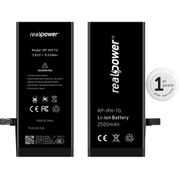 RealPower Apple Uyumlu iPhone 7 Yüksek Kapasiteli Batarya 2350mah