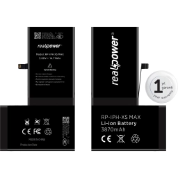 RealPower Apple Uyumlu iPhone Xs Max Yüksek Kapasiteli Batarya 3710mah