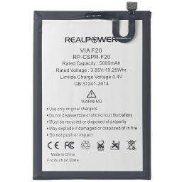 RealPower Casper Uyumlu Via F20 Batarya 5000mAh