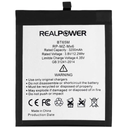 RealPower Meizu Uyumlu Mx6 Batarya 3200mah