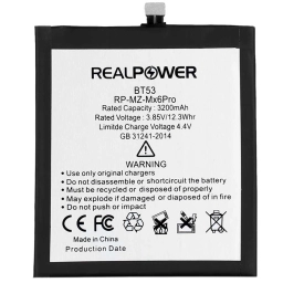 RealPower Meizu Uyumlu Mx6 Pro Batarya 3200mah