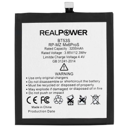 RealPower Meizu Uyumlu Mx6 Pro S Batarya 3200mah