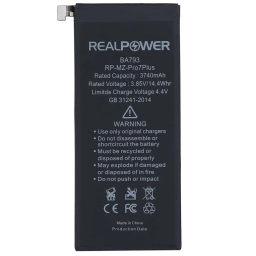RealPower Meizu Uyumlu Pro 7 Plus Batarya 3740mah