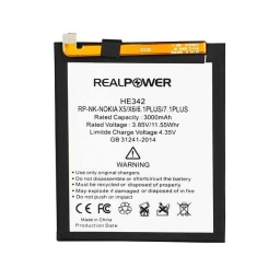 RealPower Nokia Uyumlu 5.1 Plus Batarya 3000mah