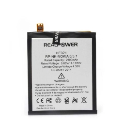 RealPower Nokia Uyumlu 5 Batarya 2900mah