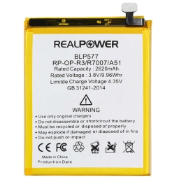RealPower Oppo Uyumlu A51 Batarya 2620mah