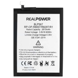 RealPower Oppo Uyumlu R8007 Batarya 2610mah