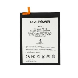 RealPower Samsung Uyumlu Galaxy M31s M317 Batarya 6000mah