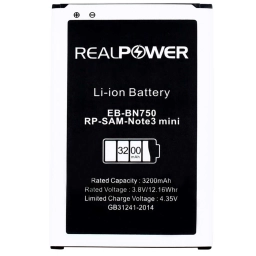 RealPower Samsung Uyumlu Galaxy Note 3 Neo N7505 Batarya 3200mah