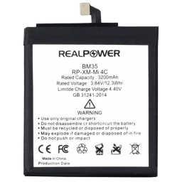 RealPower Xiaomi Uyumlu Mi 4c Batarya 3200mah